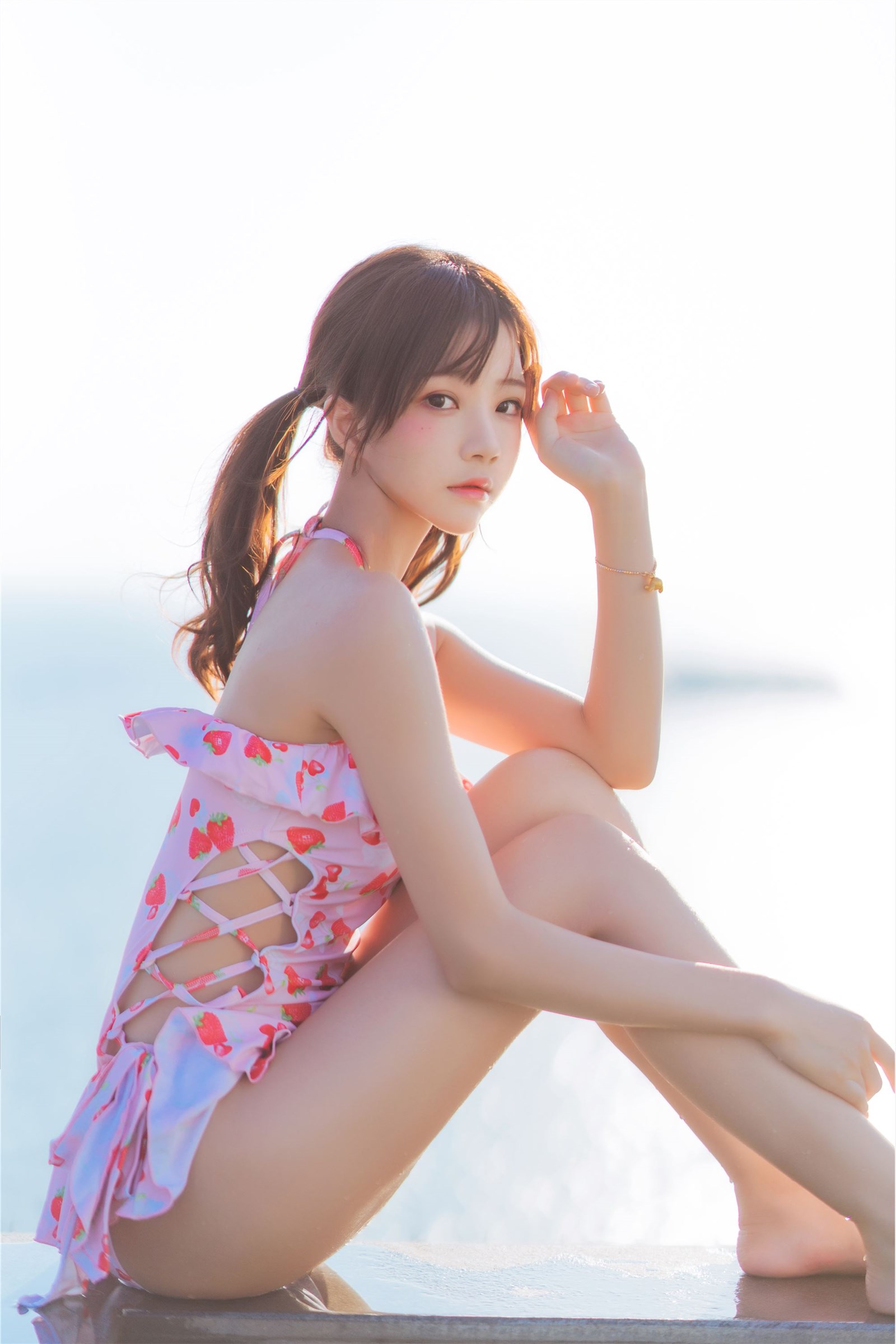 桜 Peach Meow Strawberry Swimsuit(14)